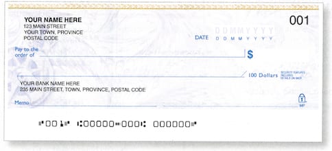 Personal cheque