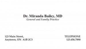 Appointment card M0702