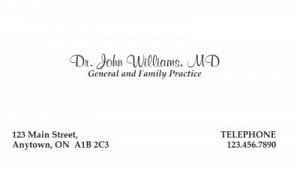 Appointment card M0704