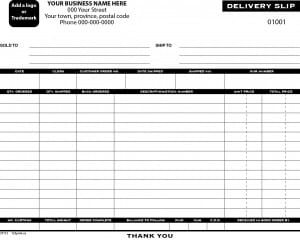 DELIVERY SLIP ~ 123print.ca