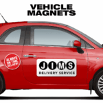 car with magnet on side